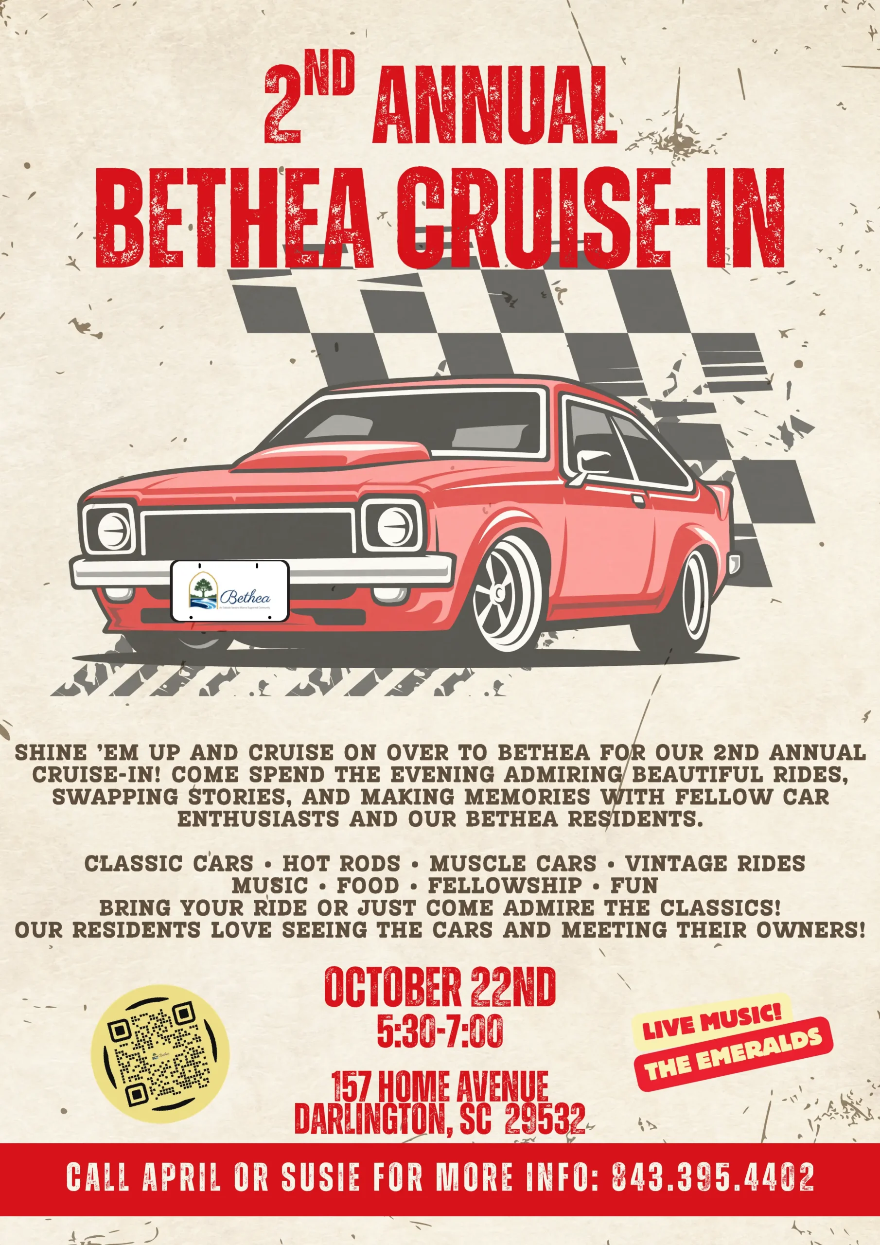 2nd Annual Bethea Cruise-In at Bethea Retirement Community